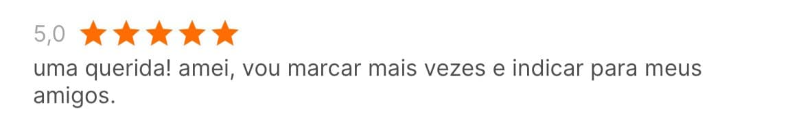 Avaliação 5 estrelas - Indicação para amigos